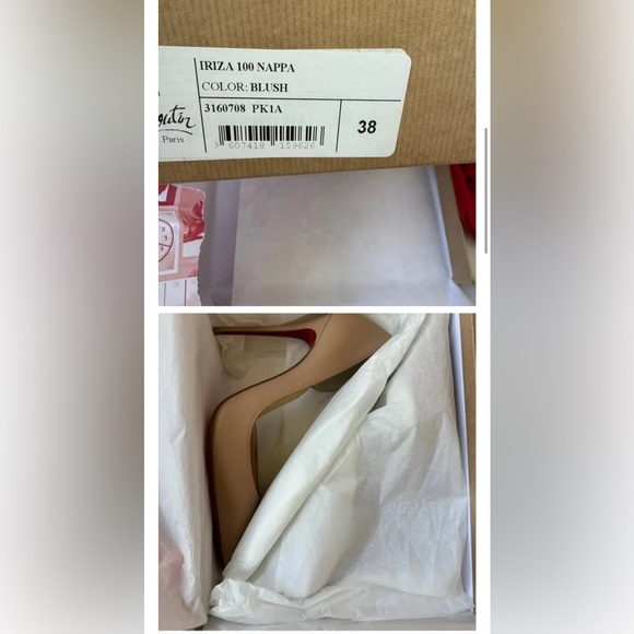 Christian Louboutin Iriza Patent 100mm Half-d'Orsay Red Sole High-Heel Pumps - Picture 2 of 5